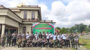 Kapolsek Bangko Pusako Pimpin Apel Kesiapsiagaan Hadapi Banjir