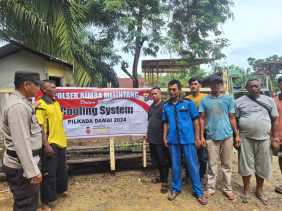 Polsek Rimba Melintang Ajak Warga Wujudkan Pilkada yang Aman dan Kondusif