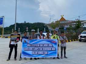 Sat PJR Polda Riau Intensif Patroli Tol, Jaga Kamseltibcar Lantas dan Sosialisasi Pilkada Damai 2024