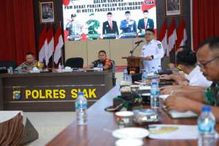 Polres Siak Siapkan Pengamanan untuk Debat Publik Paslon Bupati dan Wakil Bupati Siak