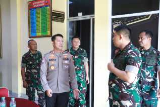 Perkuat Sinergi TNI–Polri, Danrem 031/Wira Bima Kunjungi Polres Kuansing