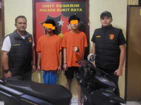 Kurang dari 24 Jam, Polsek Bukit Raya Tangkap Dua Penjambret Wanita di Pekanbaru