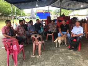 Polsek Tapung Ajak Masyarakat Desa Kota Batak Untuk Sukseskan Pemilu