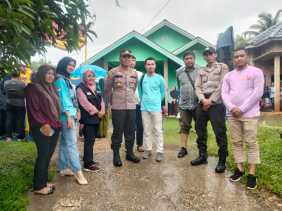 Polsek Cerenti Lakukan Pengamanan Kampanye Dialogis Caleg di Desa Pulau Panjang Kuansing