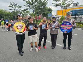 Di CFD, Satlantas Pekanbaru Ajak Masyarakat Ciptakan Pilkada Damai