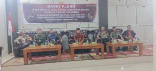 Rapat Pleno Terbuka Rekapitulasi Hasil Penghitungan Suara di Kecamatan Pinggir Berjalan Aman