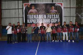 Sambut Hari Bhayangkara Ke-77, Polres Inhu Gelar Turnamen Futsal