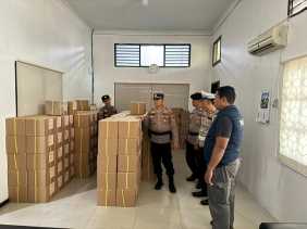 Polres Kuansing Lakukan Pengecekan Preventif Pengamanan Kantor KPUD dalam Rangka OMP Lancang Kuning 2024