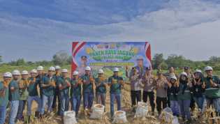 Panen Raya Jagung di Inhu, PT TPP Wujudkan Dukung Ketahanan Pangan