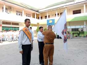 SMK Kansai Pekanbaru Lantik Pengurus Osis