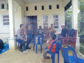 Polsek Bangko Pusako Gelar Kegiatan Cooling System Pemilu Damai 2024 di Kepenghuluan Sungai Manasib