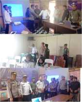 Kapolsek Reteh Cek Lokasi Penyimpanan Logistik Pemilu 2024