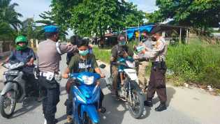 Ini Upaya Polsek Pangkalan Kuras Cegah Covid-19 di Wilkum 