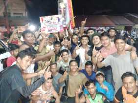 Kemenangan Jalur Sangkiang Indah Disambut Meriah di Kecamatan Inuman