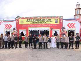 Karo Ops Polda Riau Pimpin Supervisi Operasi Lilin di Pospam Simpang Bukit Timah Rohil