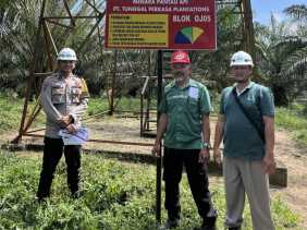 Hadapi Musim Kemarau, PT TPP Tinjau Kesiapan Sarana Pemadam Karhutla