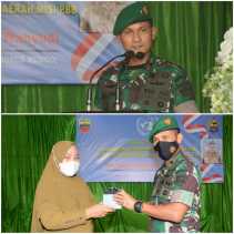 Danrem Serahkan Penghargaan Dari PBB untuk Pelda Anumerta Rama Wahyudi