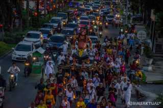 Tiga Tahun Terhenti Akibat Pandemi, Umat Hindu Kembali Gelar Pawai Sambut Hari Nyepi
