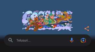 Riau Bangga, Google Doodle Hari Ini Tampilkan Pacu Jalur Kuansing