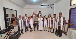 Minggu Kasih dan Green Policing, Cara Polsek Rimba Melintang Sapa Jemaat GPIB Mukti Jaya