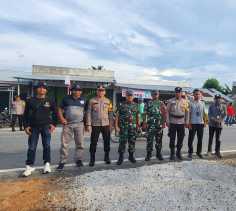 TNI-Polri Kawal Kampanye Paslon Bupati Inhil di Kempas