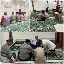 Suling dan Cooling System, Kapolsek Kateman Ajak Jamaah Masjid Al Mutaqin Ciptakan Pemilu Damai