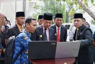 Bupati dan Wabup Rohil Tinjau Lokasi Zero Point Smart City Bagansiapiapi