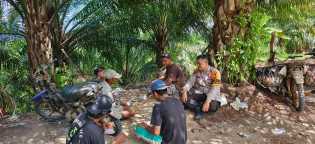 Polsek Rokan IV Koto Gelar Cooling System Pilkada 2024 di Desa Rokan Timur