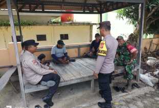 Patroli Sinergitas dan Cooling System Polri dan TNI Polsek Kerumutan