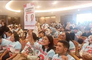 Deklarasi Relawan Dukung Prabowo-Gibran di Pekanbaru, Target 2 Juta Suara