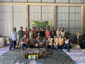 Mahasiswa Kukerta MBKM Universitas Riau Sosialisasikan Pembuatan Bokashi dari Eceng Gondok dan Kiambang