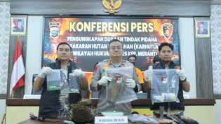 Polres Meranti Tangkap Dua Pelaku Pembakar Lahan