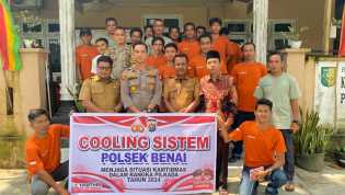 Polsek Benai Gelar Cooling System Jelang Pilkada 2024 di Desa Pulau Lancang