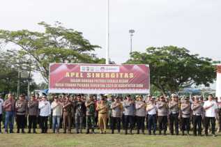 Jaga Kondusifitas di Masa Tenang Pilkada, Polres Siak Bersama Kodim dan Unsur Terkait Gelar Patroli Skala Besar