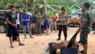 Operasi Gabungan Polres Inhu dan TNI Berhasil Tertibkan PETI di Kelayang, 4 Pocai Dimusnahkan