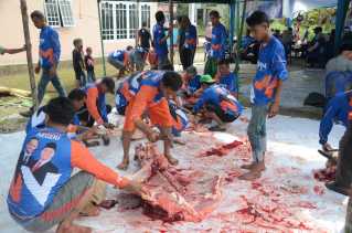Demokrat Pekanbaru Berkurban 3 Sapi dan 2 Kambing, Tebar Kepedulian di Hari Raya Idul Adha