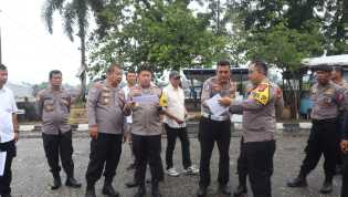 Kapolres Kuansing Tinjau Lokasi Pacu Jalur 2025, Sterilisasi dan Keamanan Jadi Prioritas