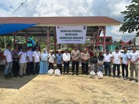 Berkah Peduli Bantuan Sembako Dhuafa, PT TMP Tebar Kepedulian di Rokan Hilir