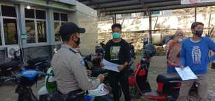 Polsek Langgam Lakukan Giat Pencegahan Kriminal C3 dan Covid-19