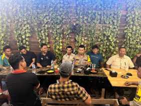 Kapolsek Tambusai Utara Ajak Masyarakat Sukseskan Pilkada Damai 2024 di Desa Mahato