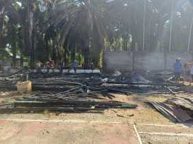 Gedung Asrama Putra Pondok Pesantren Al-Kahfi Terbakar, Diduga Akibat Korsleting Listrik