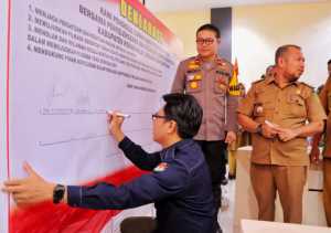 Polres Rokan Hilir Perkuat Sinergitas Tiga Pilar untuk Sukseskan Pilkada Damai 2024