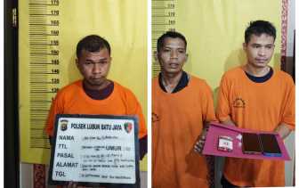 Polsek Lubuk Batu Jaya Bongkar Jaringan Sabu di Desa Rimpian, Tiga Pelaku Ditangkap