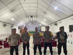 Polsek Kuantan Tengah dan Polsek Kuantan Hilir Amankan Pergeseran Logistik Pilkada Serentak 2024