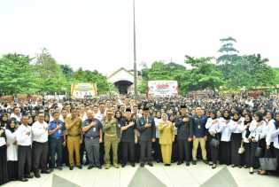 Usai Dilantik, Ribuan CPNS dan PPPK Kampar Pancarkan Raut Wajah Bahagia