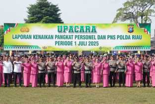 Naik Pangkat Bukan Sekadar Seremoni, Kapolda Riau Ingatkan Tanggung Jawab Baru 937 Personel