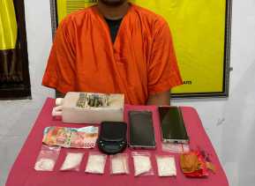 Andre Aceh Edarkan Sabu Pakai N-Max di Pelosok Desa Inhu