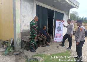 Patroli Sinergitas Polri dan TNI Kerumutan Siapkan Pilkada Damai