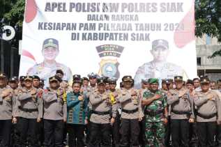 Kapolres Siak Pimpin Apel Polisi RW, Pastikan Pilkada 2024 Berjalan Aman dan Kondusif