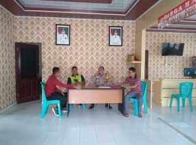 Polsek Rambah Gelar Cooling System Bersama Masyarakat Desa Babussalam untuk Pilkada 2024